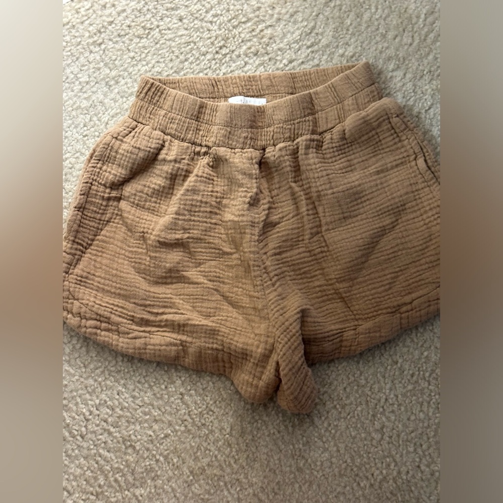Talulah Shorts in Tan Women’s Size Small 100% Cotton
